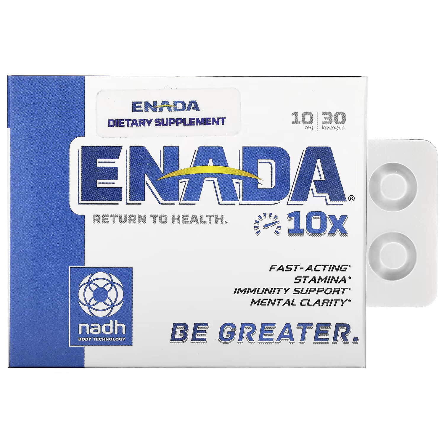ENADA, 10х, 10 мг, 30 пастилок 
ENADA, 10х, 10 мг, 30 пастилок