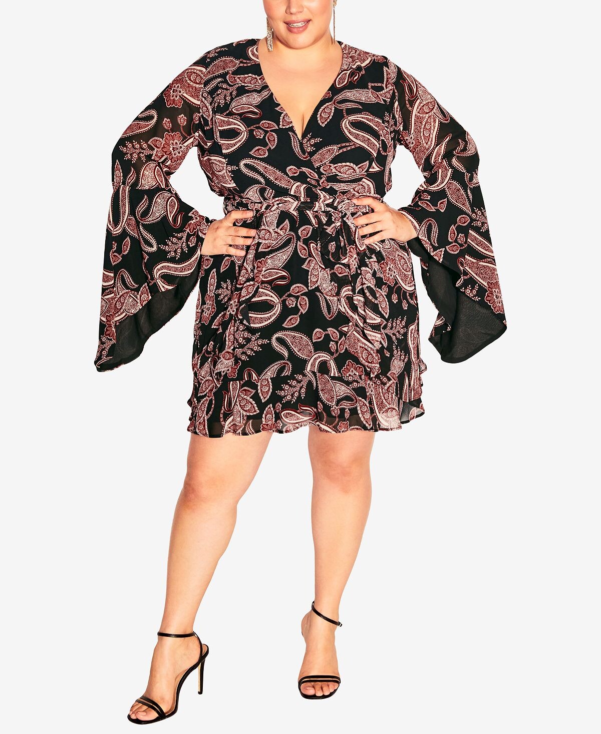 Модное мини-платье больших размеров с узором пейсли City Chic, мульти
Модное мини-платье больших размеров с узором пейсли City Chic, мульти