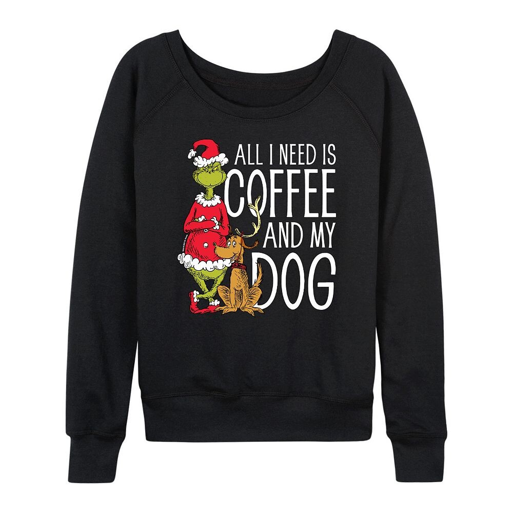 Женский легкий свитшот из френч-терри Dr. Seuss Grinch All I Need Is Coffee Licensed Character, черный
Женский легкий свитшот из френч-терри Dr. Seuss Grinch All I Need Is Coffee Licensed Character, черный