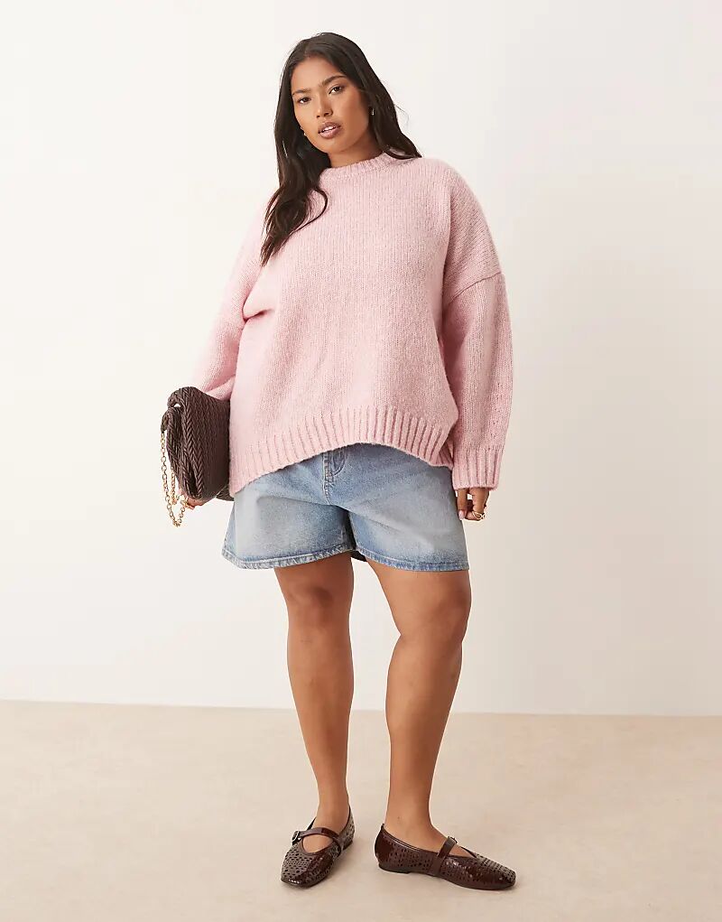 Свободный свитер ASOS DESIGN Curve с круглым вырезом и закругленным подолом розового цвета Asos Curve
Свободный свитер ASOS DESIGN Curve с круглым вырезом и закругленным подолом розового цвета Asos Curve