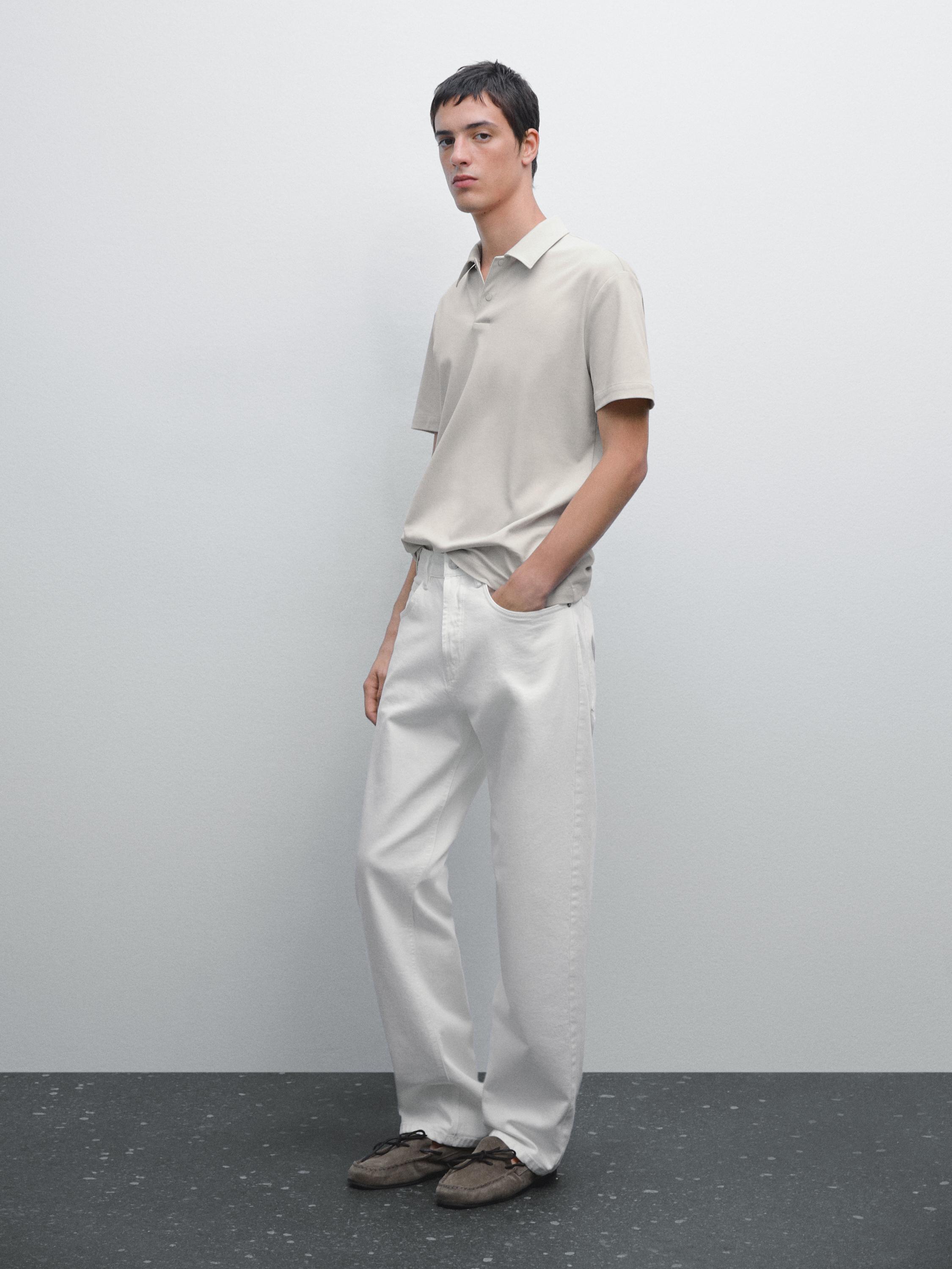 Рубашка-Поло с короткими рукавами и планкой на кнопках Massimo Dutti, Ice
Рубашка-Поло с короткими рукавами и планкой на кнопках Massimo Dutti, Ice