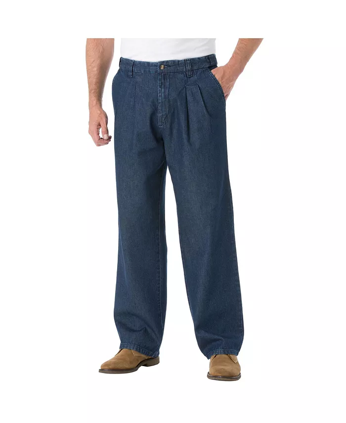 Большие и высокие джинсы расслабленного кроя с комфортной талией и складками спереди расширяющиеся Kingsize, синий
Большие и высокие джинсы расслабленного кроя с комфортной талией и складками спереди расширяющиеся Kingsize, синий