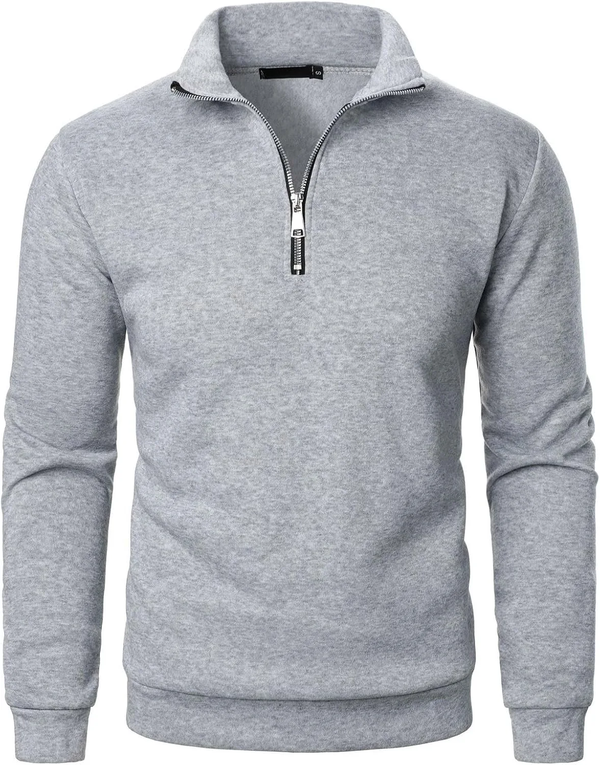 Мужской свитер-пуловер с воротником стойкой и длинными рукавами
Мужской свитер-пуловер с воротником стойкой и длинными рукавами