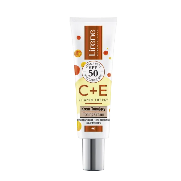 Тональный крем с spf50 для лица, 30 мл Lirene C+E vitamin energy
Тональный крем с spf50 для лица, 30 мл Lirene C+E vitamin energy