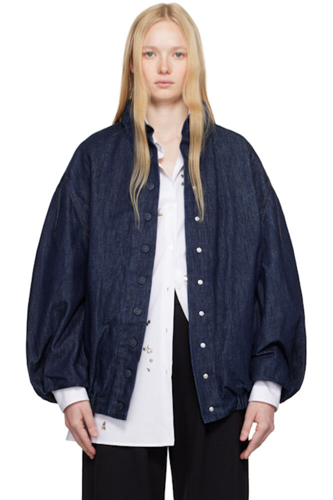 Синяя джинсовая куртка с застежкой-кнопкой Dries Van Noten
Синяя джинсовая куртка с застежкой-кнопкой Dries Van Noten