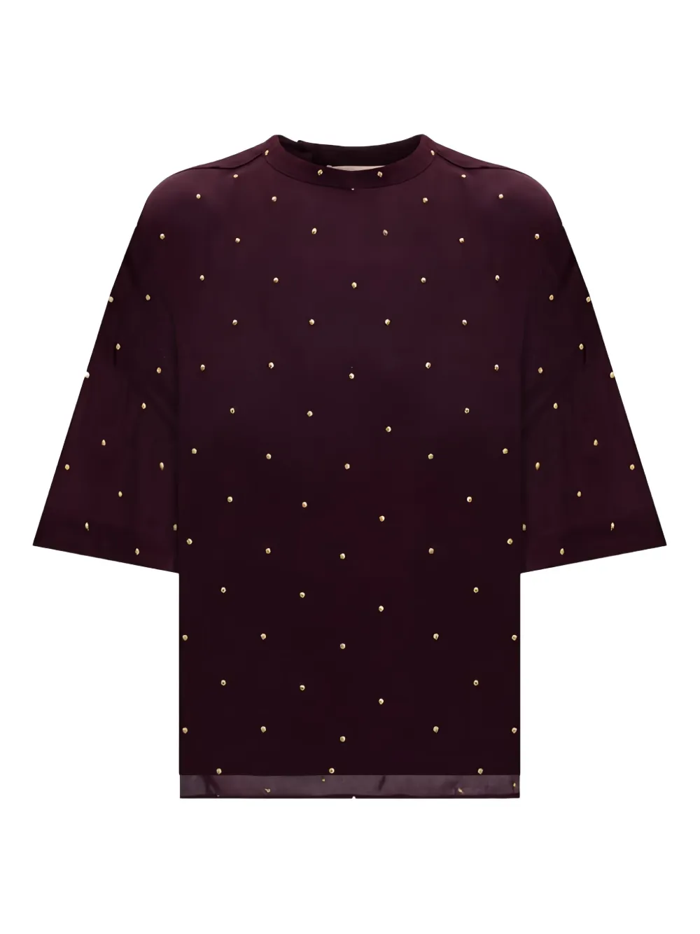 Футболка с заклепками Twinset, фиолетовый
Футболка с заклепками Twinset, фиолетовый