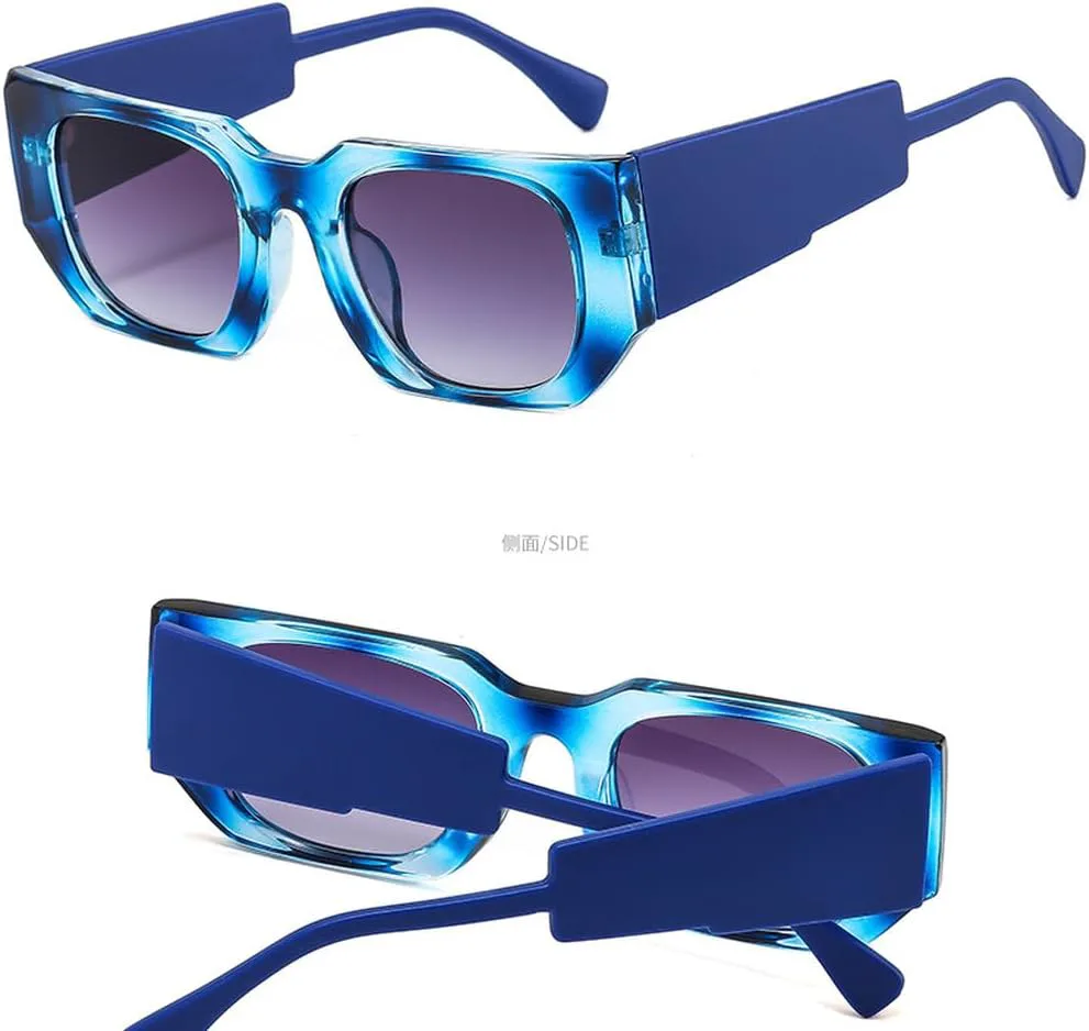 Ретро-солнцезащитные очки с широкими дужками для женщин, защита от УФ-излучения UV400, модные мужские солнцезащитные очки синего и черного цвета HVTVTLA, Black
Ретро-солнцезащитные очки с широкими дужками для женщин, защита от УФ-излучения UV400, модные мужские солнцезащитные очки синего и черного цвета HVTVTLA, Black