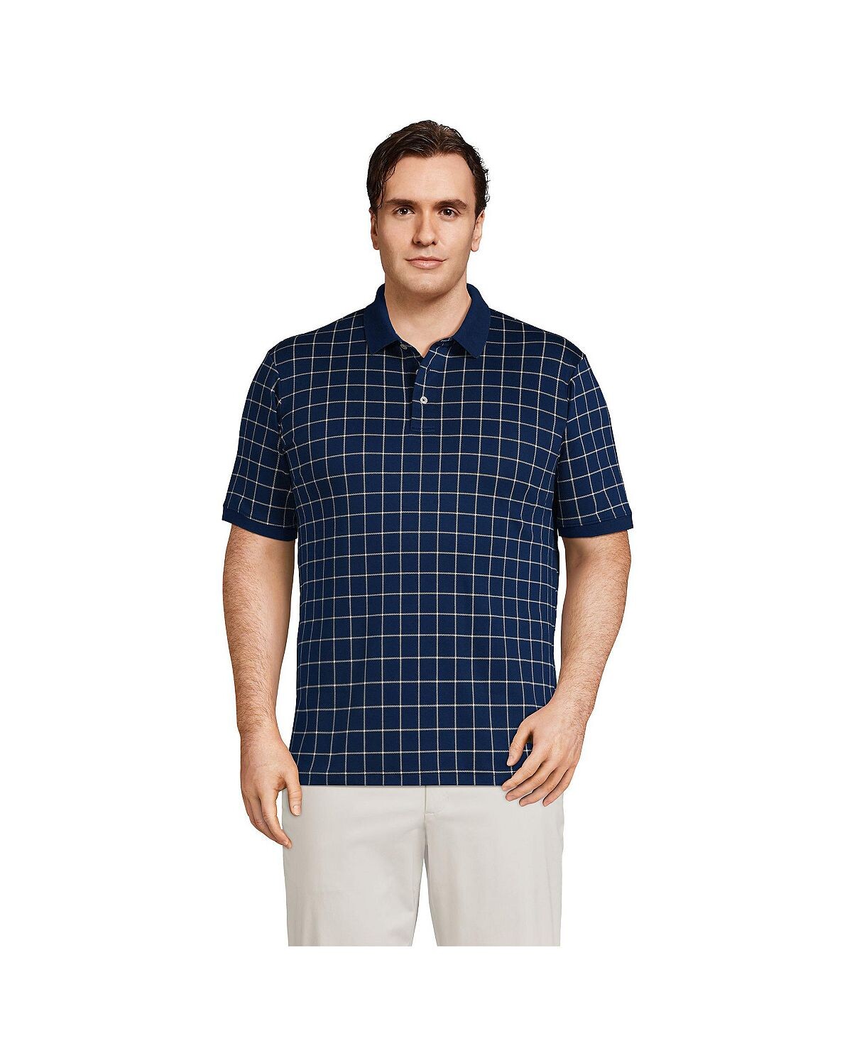 Мужская супермягкая рубашка-поло Supima с короткими рукавами для больших и высоких размеров Lands' End
Мужская супермягкая рубашка-поло Supima с короткими рукавами для больших и высоких размеров Lands' End