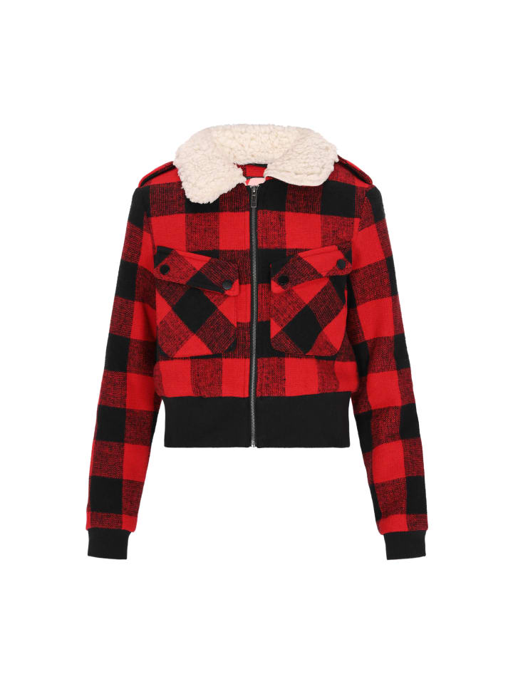 Женская куртка красного и черного цвета myMo ROCKS
Женская куртка красного и черного цвета myMo ROCKS