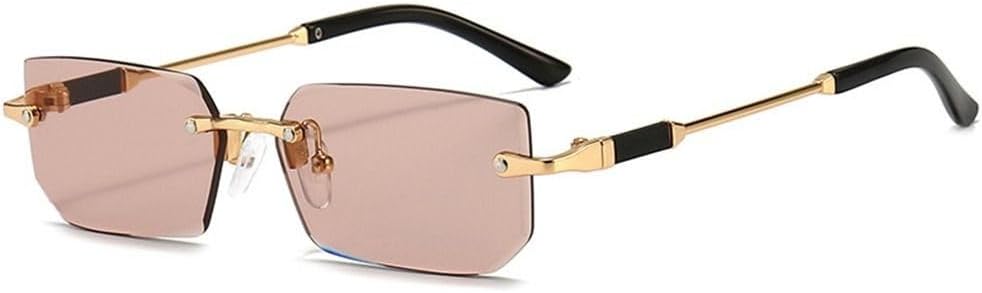 Солнцезащитные очки без оправы для женщин и мужчин, модные прямоугольные очки в стиле ретро, стильные, для лета и путешествий, с защитой от УФ-излучения UV400 HYYZZC, Clear Brown
Солнцезащитные очки без оправы для женщин и мужчин, модные прямоугольные очки в стиле ретро, стильные, для лета и путешествий, с защитой от УФ-излучения UV400 HYYZZC, Clear Brown