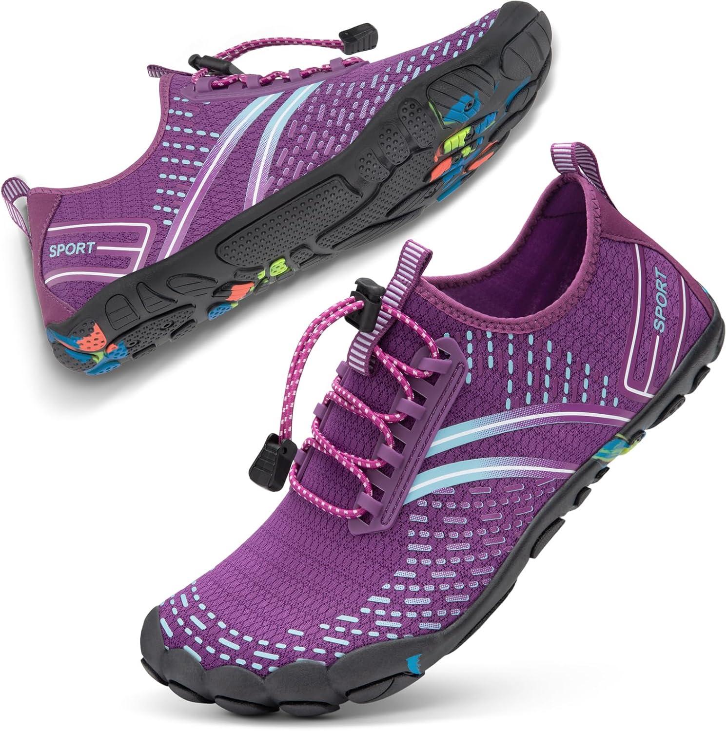 Походные водные кроссовки для женщин и мужчин для пляжа и плавания ATHMILE, пурпурный
Походные водные кроссовки для женщин и мужчин для пляжа и плавания ATHMILE, пурпурный