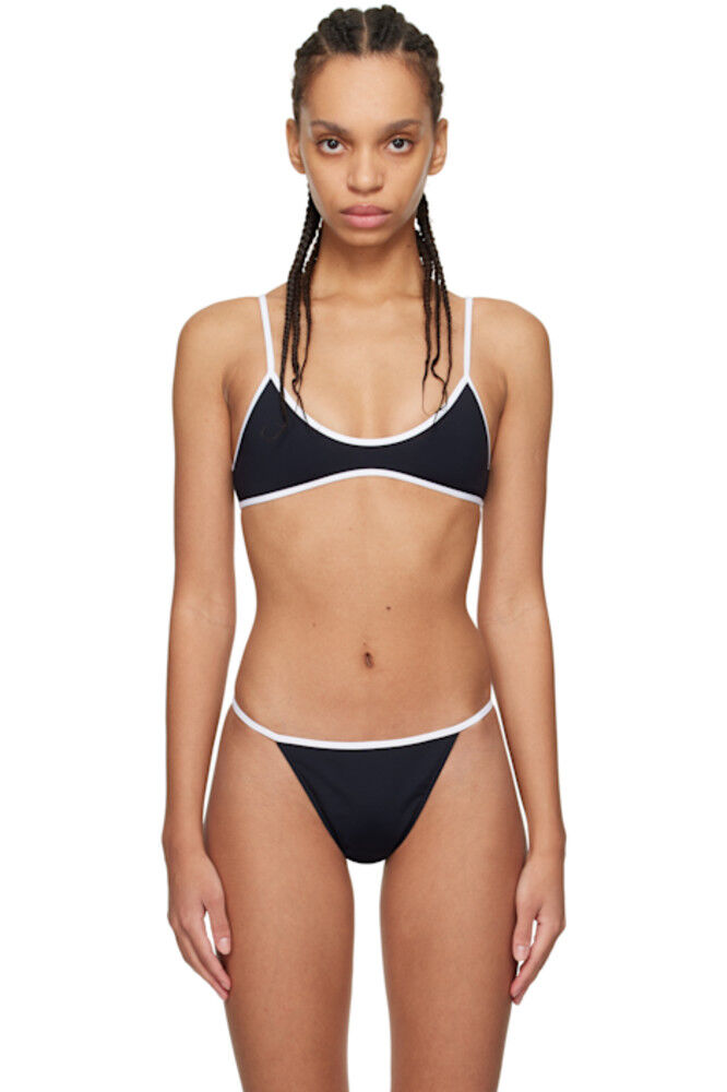 Черно-белый скульптурирующий верх бикини Рио Tropic of C
Черно-белый скульптурирующий верх бикини Рио Tropic of C