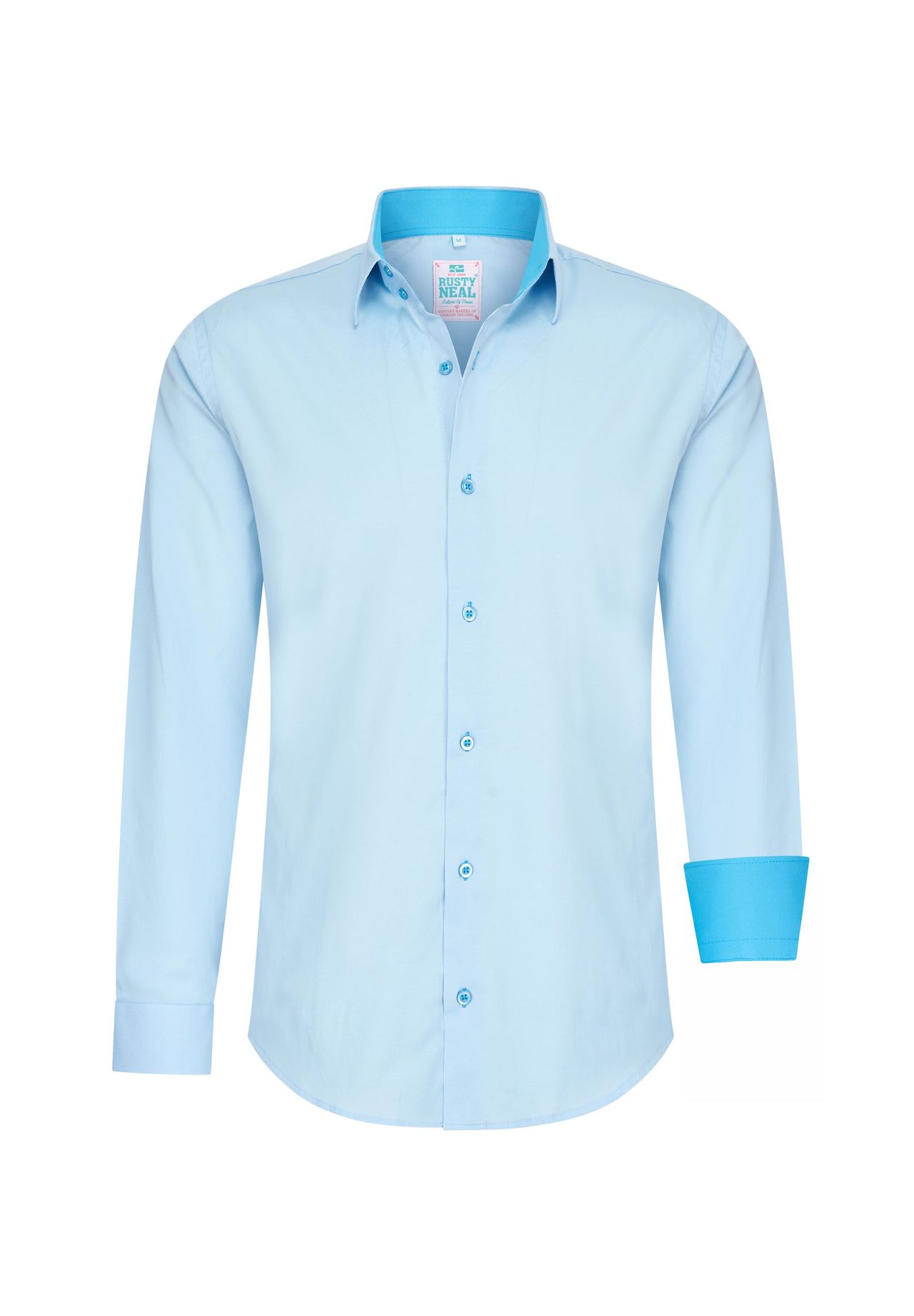 Рубашка с контрастным внутренним воротником RUSTY NEAL, синий
Рубашка с контрастным внутренним воротником RUSTY NEAL, синий