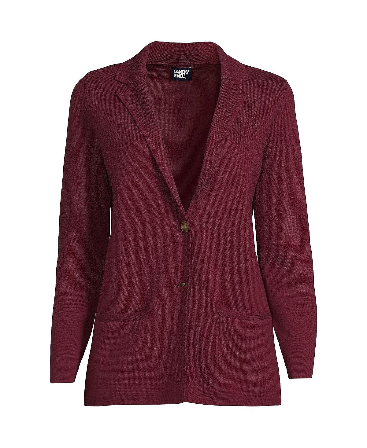 Женский тонкий хлопковый свитер-блейзер на пуговицах спереди Lands' End
Женский тонкий хлопковый свитер-блейзер на пуговицах спереди Lands' End