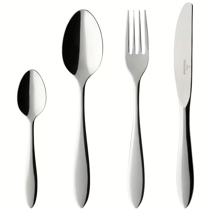 Набор столовых приборов из нержавеющей стали 18/10 Villeroy & Boch коллецкия "Артур", 24 предмета, серебро
Набор столовых приборов из нержавеющей стали 18/10 Villeroy & Boch коллецкия "Артур", 24 предмета, серебро