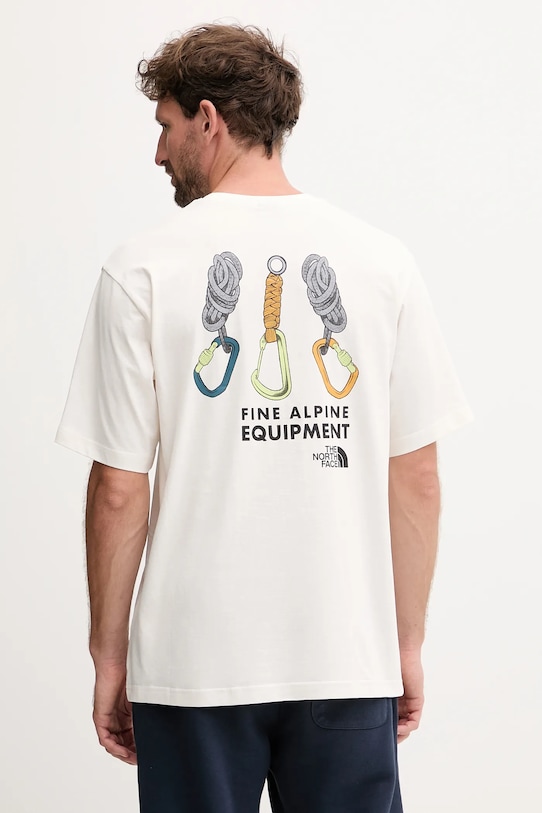 Хлопковая футболка The North Face, бежевый
Хлопковая футболка The North Face, бежевый