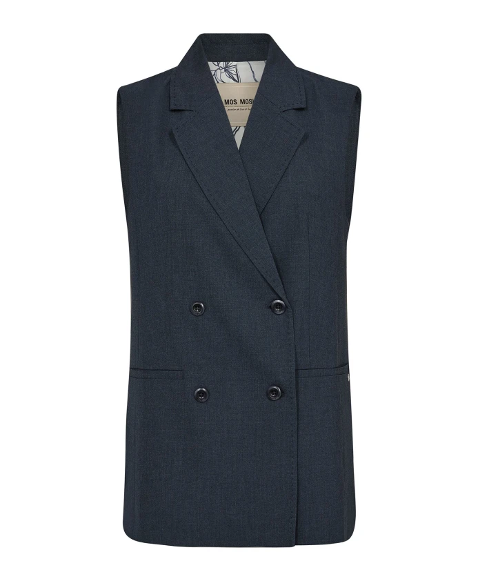 Элегантный жилет с классическим воротником. Mos Mosh, синий
Элегантный жилет с классическим воротником. Mos Mosh, синий