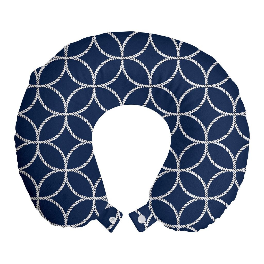 ABAKUHAUS Темно-синяя дорожная подушка для шеи, Nautical Nested Ropes, дорожный предмет из пенопласта для самолета и автомобиля, 30x30 см, белый индиго
ABAKUHAUS Темно-синяя дорожная подушка для шеи, Nautical Nested Ropes, дорожный предмет из пенопласта для самолета и автомобиля, 30x30 см, белый индиго