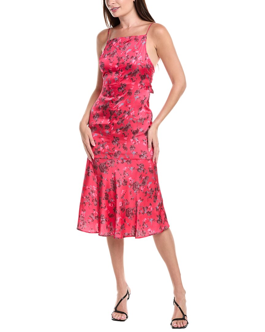 GANNI Сатиновое миди-платье, красный
GANNI Сатиновое миди-платье, красный