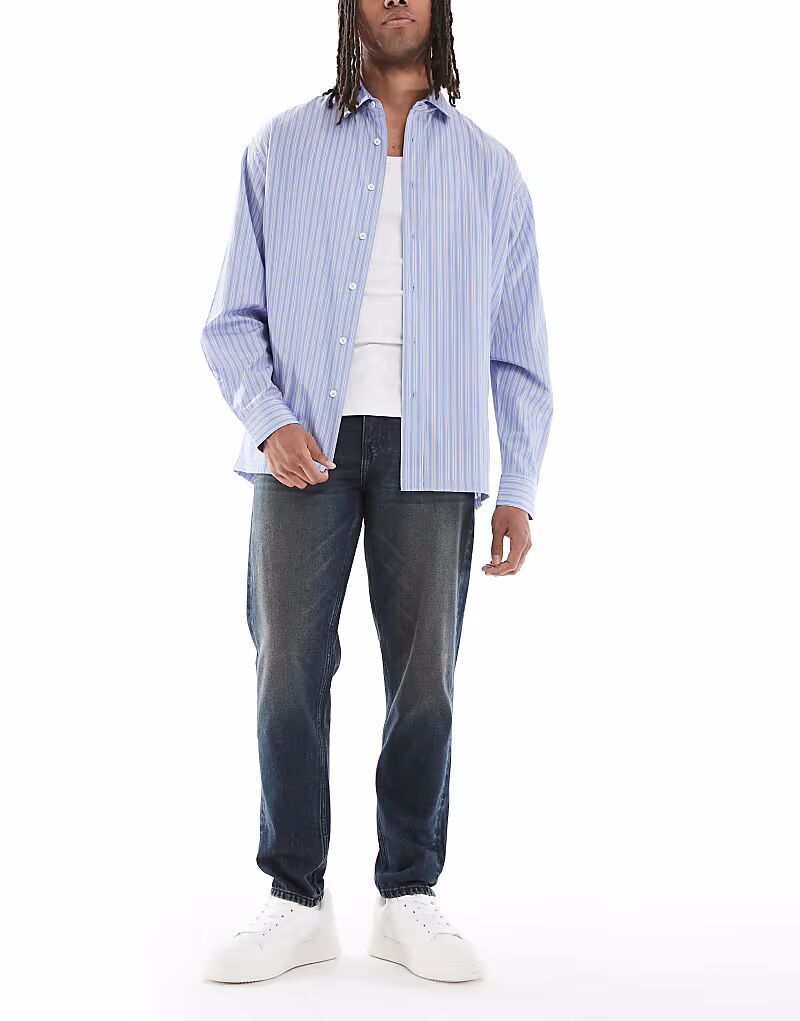 Зауженные джинсы темно-синего цвета Asos Design
Зауженные джинсы темно-синего цвета Asos Design