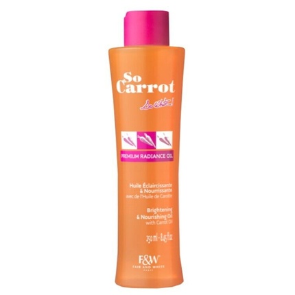Осветляющее и питательное масло So Carrot 8,45 унций 250 мл Fair & White
Осветляющее и питательное масло So Carrot 8,45 унций 250 мл Fair & White