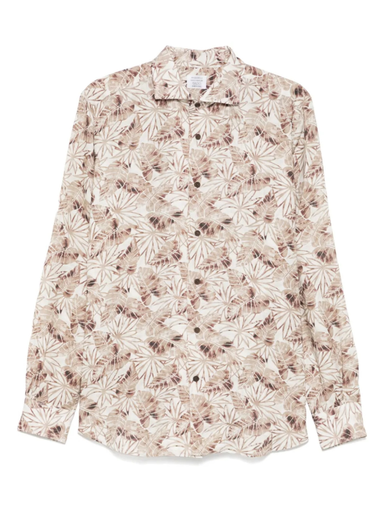 Рубашка с принтом листьев Mazzarelli, нейтральный
Рубашка с принтом листьев Mazzarelli, нейтральный