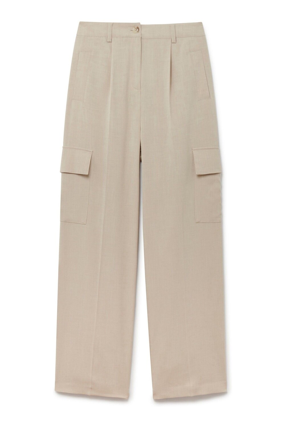 Бежевые брюки-карго на широких штанинах из искусственного льна Another Sunday, серый
Бежевые брюки-карго на широких штанинах из искусственного льна Another Sunday, серый