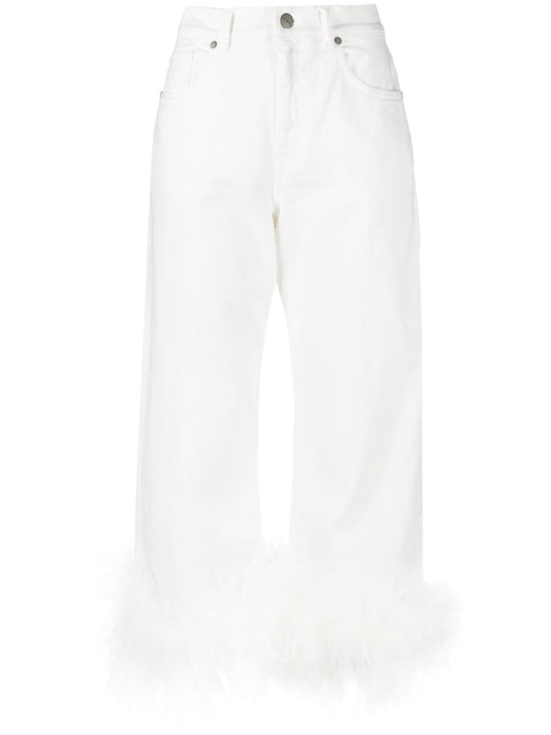 P.A.R.O.S.H. джинсы с перьями, белый
P.A.R.O.S.H. джинсы с перьями, белый