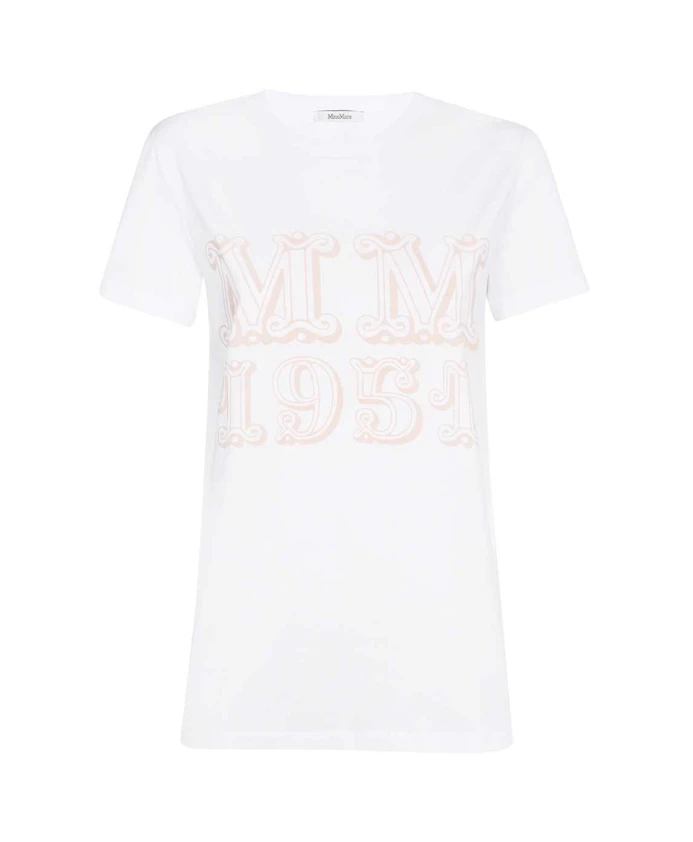 Хлопковая футболка в рубчик с принтом на передней части. Max Mara, белый
Хлопковая футболка в рубчик с принтом на передней части. Max Mara, белый