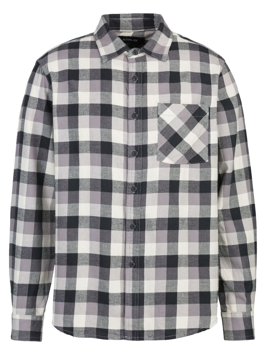 Рубашка обычного кроя на пуговицах REPLAY, цвет Grey/Light grey 
Рубашка обычного кроя на пуговицах REPLAY, цвет Grey/Light grey