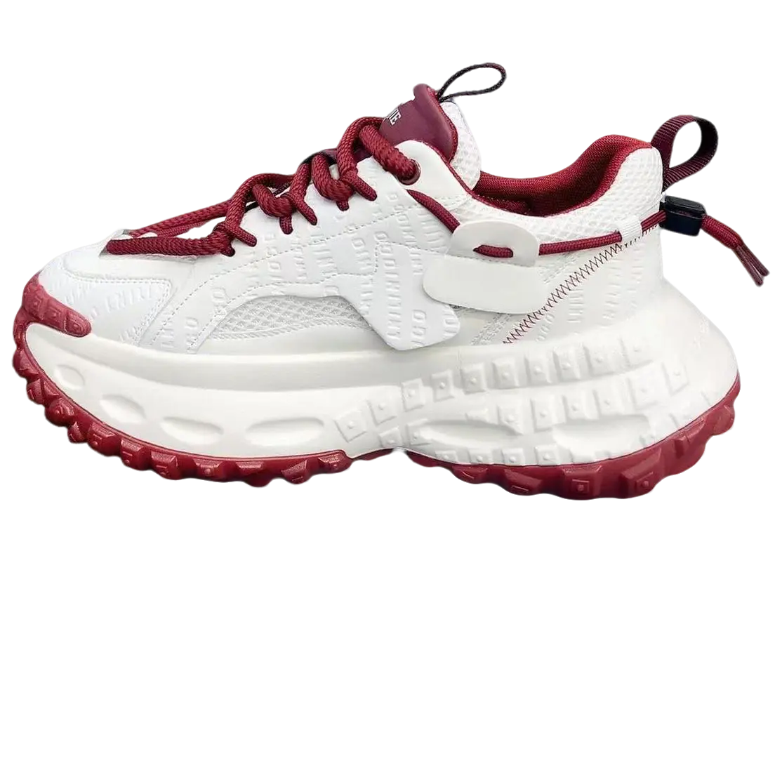 Banas Виннсиджи x Кроссовки мужские на платформе белые с красным, цвет White Red 
Banas Виннсиджи x Кроссовки мужские на платформе белые с красным, цвет White Red