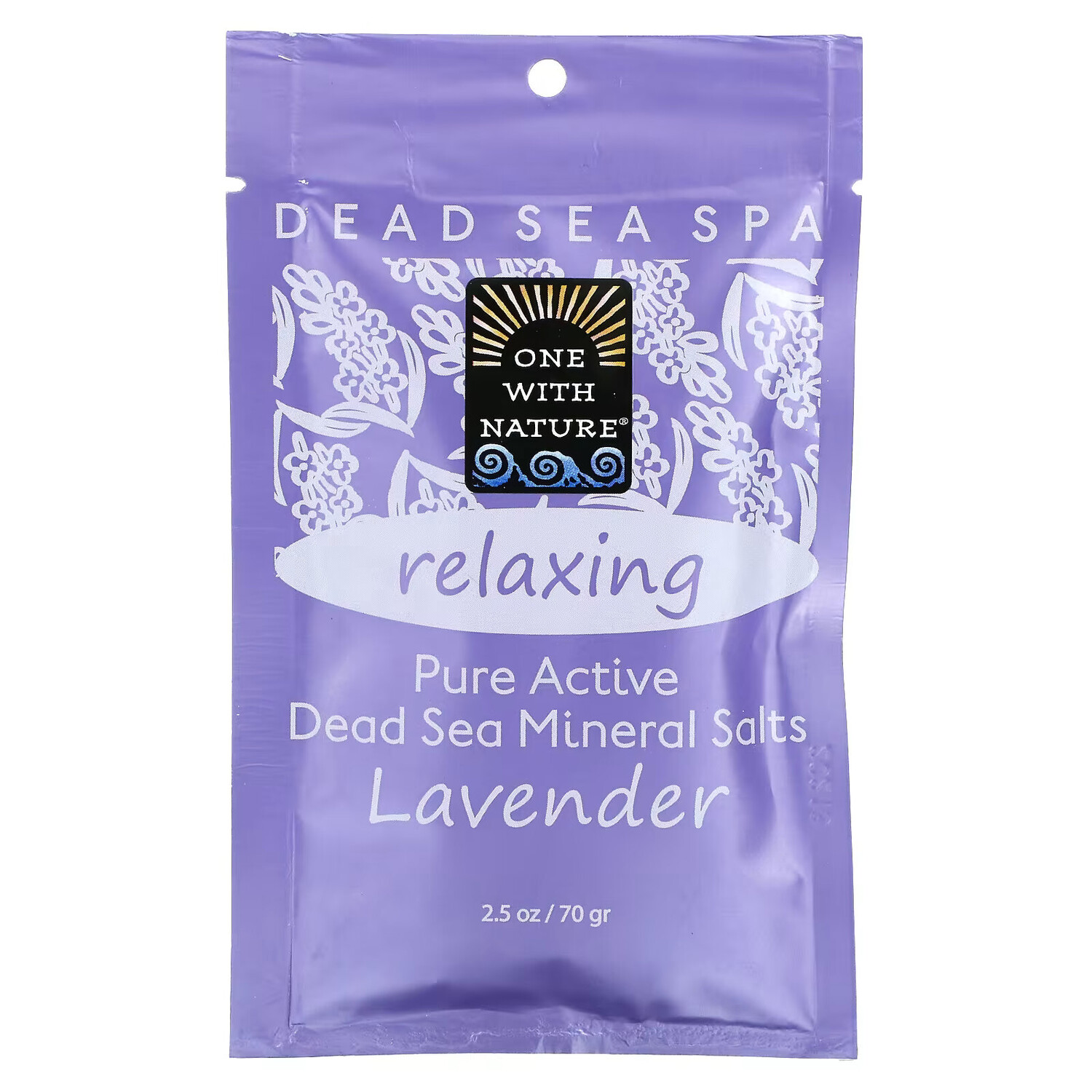 One with Nature, Dead Sea Spa, минеральные соли, расслабляющее средство, лаванда, 70 г
One with Nature, Dead Sea Spa, минеральные соли, расслабляющее средство, лаванда, 70 г