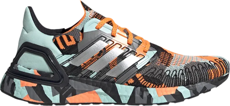 Кроссовки Adidas UltraBoost 20 'Geometric Pack - Signal Orange Mint', синий
Кроссовки Adidas UltraBoost 20 'Geometric Pack - Signal Orange Mint', синий