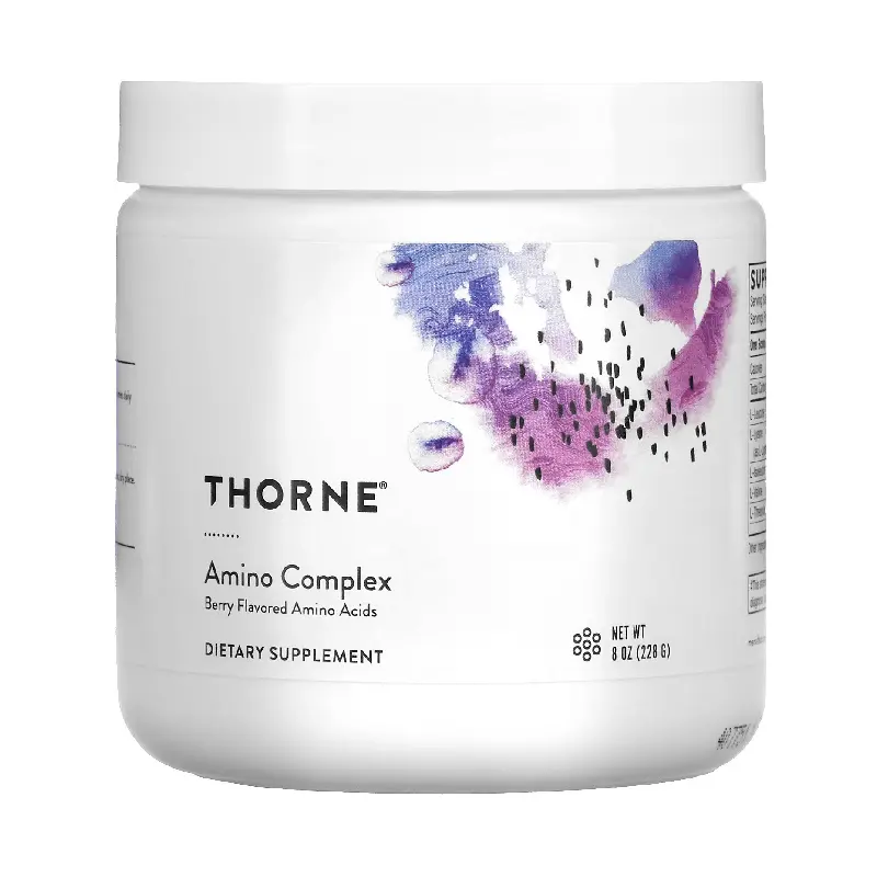 Комплекс аминокислот со вкусом ягод Thorne Research 228 г.
Комплекс аминокислот со вкусом ягод Thorne Research 228 г.
