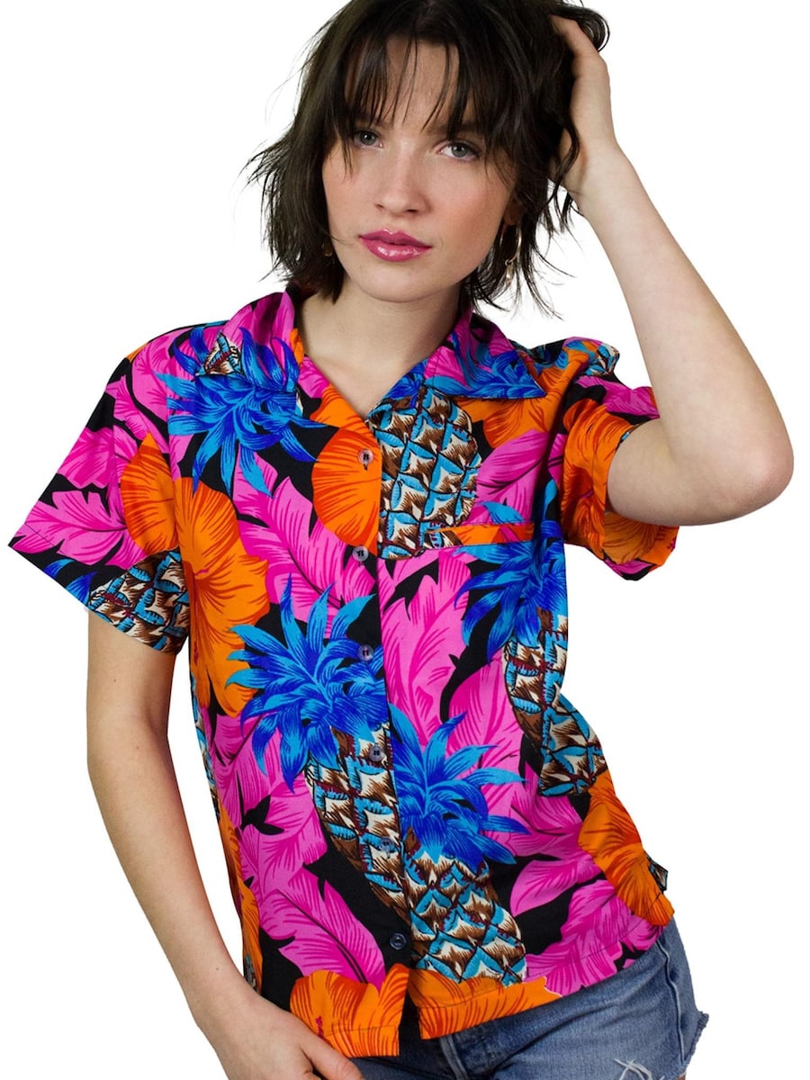 Блуза King Kameha Pineapple Hibiscus Black Line, розовый
Блуза King Kameha Pineapple Hibiscus Black Line, розовый