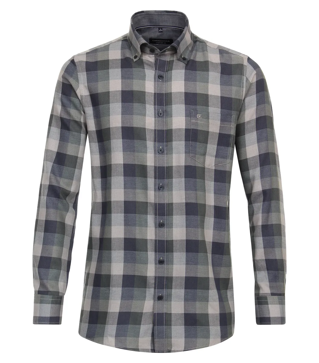 Рубашка CASAMODA с длинными рукавами "Повседневная рубашка CASAMODA в клетку", зеленый
Рубашка CASAMODA с длинными рукавами "Повседневная рубашка CASAMODA в клетку", зеленый