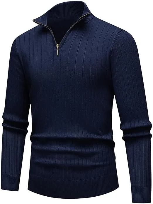 Мужской свитер с полузастежкой и воротником стойкой Kenhansion
Мужской свитер с полузастежкой и воротником стойкой Kenhansion