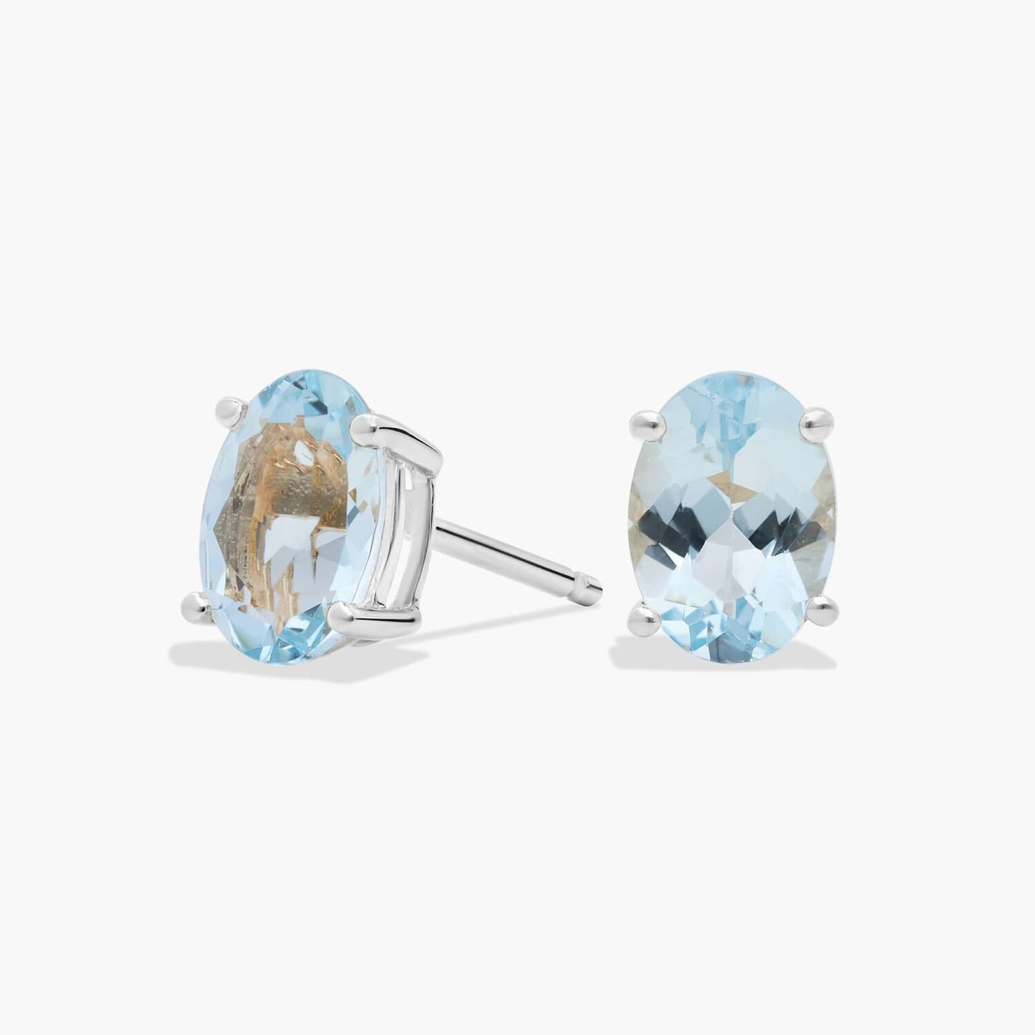 Серьги-гвоздики с овальным аквамарином из белого золота 14 карат (7x5 мм) Blue Nile
Серьги-гвоздики с овальным аквамарином из белого золота 14 карат (7x5 мм) Blue Nile