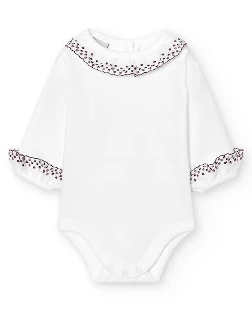 В упаковке 2 детских боди с батистовым воротником и манжетами Babidú, бордовый
В упаковке 2 детских боди с батистовым воротником и манжетами Babidú, бордовый