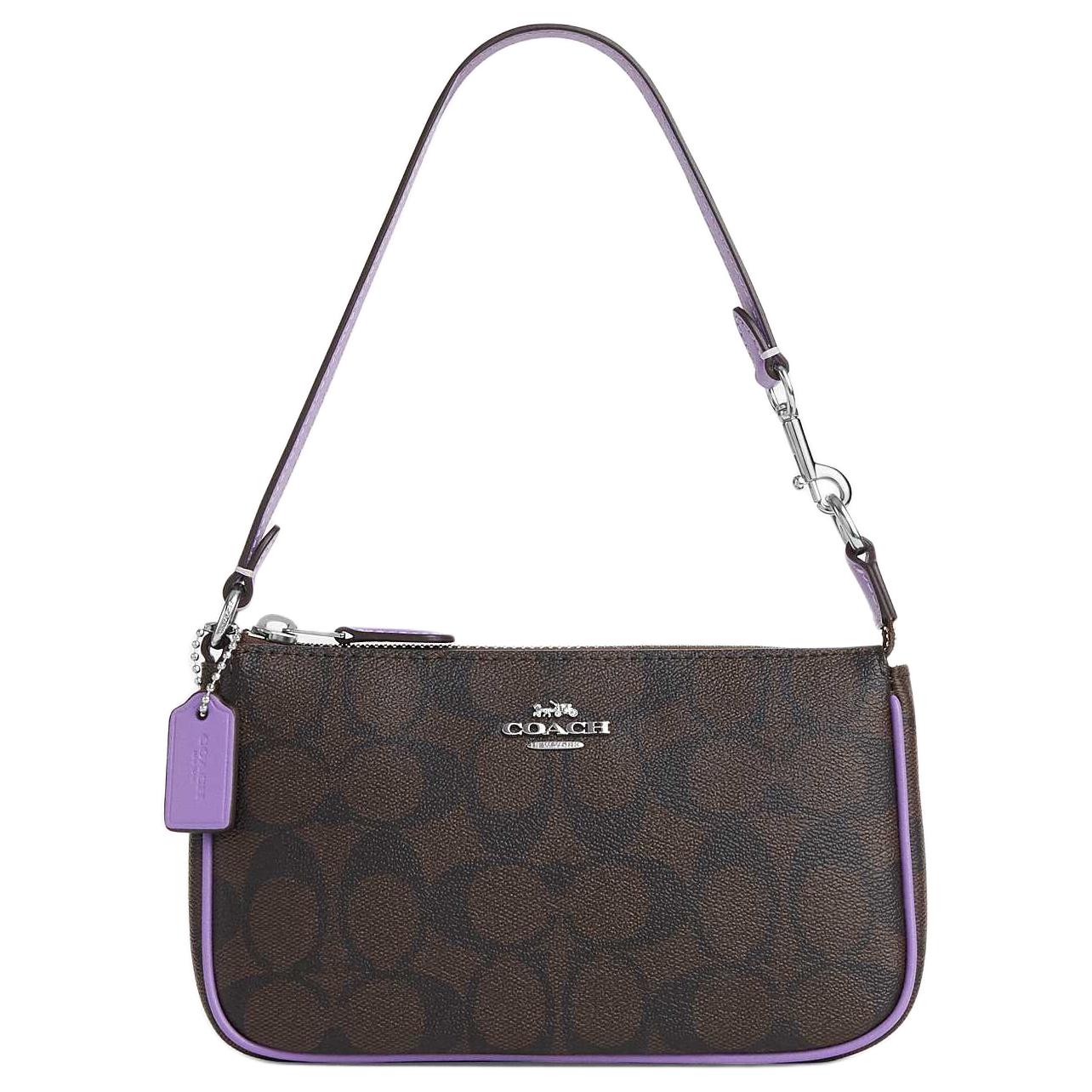 COACH Нолита холщовая с кожаной отделкой сумка через плечо маленькая женская кофейная
COACH Нолита холщовая с кожаной отделкой сумка через плечо маленькая женская кофейная