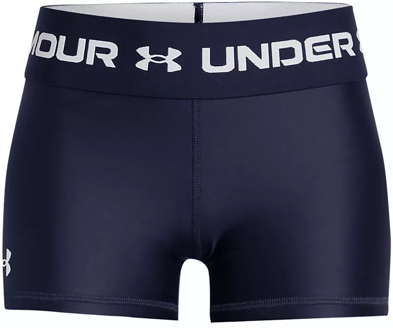 Короткие шорты Under Armour для девочек размером 3 дюйма, цвет Midnight Navy/White
Короткие шорты Under Armour для девочек размером 3 дюйма, цвет Midnight Navy/White