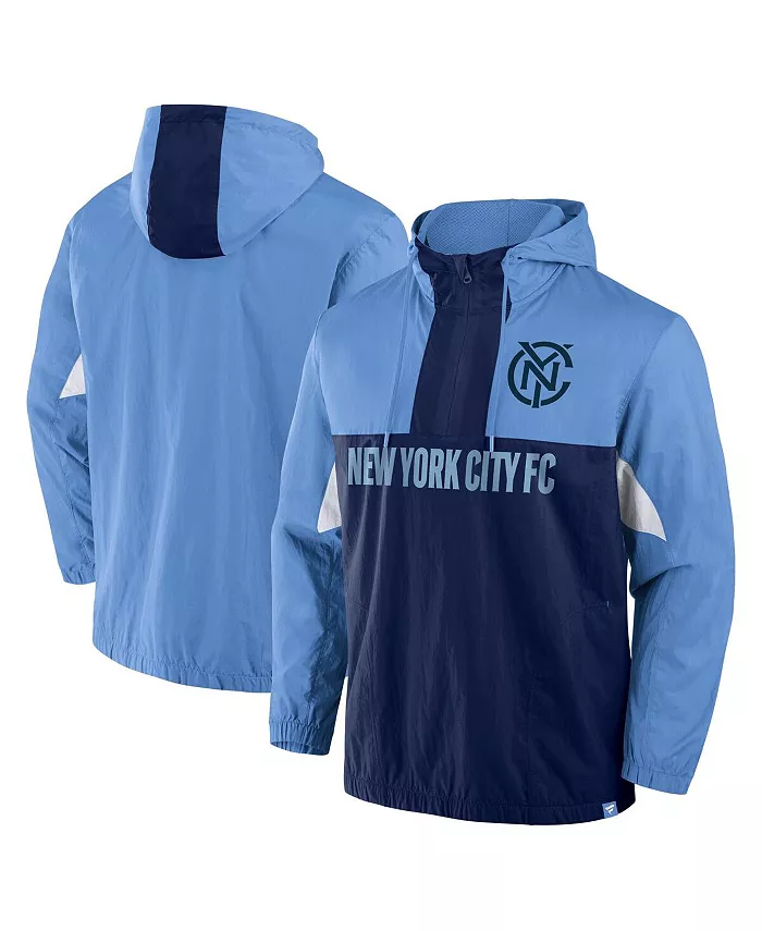 Мужская голубая вязаная худи-куртка New York City FC Free Kick с молнией на четверть Fanatics
Мужская голубая вязаная худи-куртка New York City FC Free Kick с молнией на четверть Fanatics