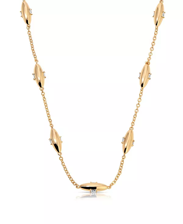 Ожерелье из простой цепочки с овальным куполом и огранкой «багет» Ettika, gold
Ожерелье из простой цепочки с овальным куполом и огранкой «багет» Ettika, gold