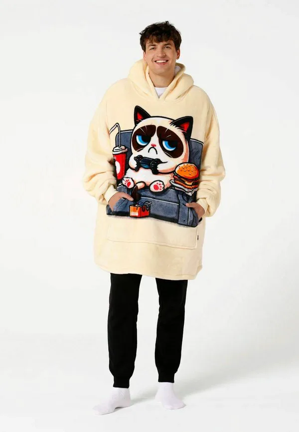 Худи-Хагги с изображением сварливого кота Mr. Gugu & Miss Go, Beige
Худи-Хагги с изображением сварливого кота Mr. Gugu & Miss Go, Beige