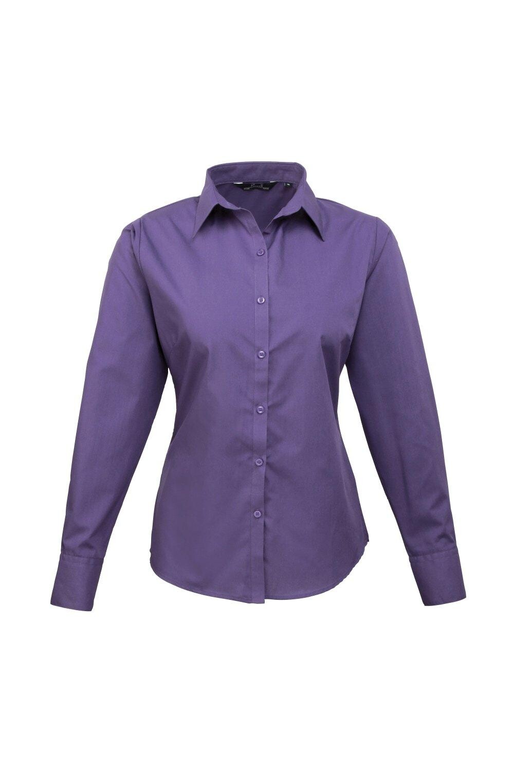 Поплиновая блузка с длинным рукавом. Простая рабочая рубашка. Premier, фиолетовый
Поплиновая блузка с длинным рукавом. Простая рабочая рубашка. Premier, фиолетовый