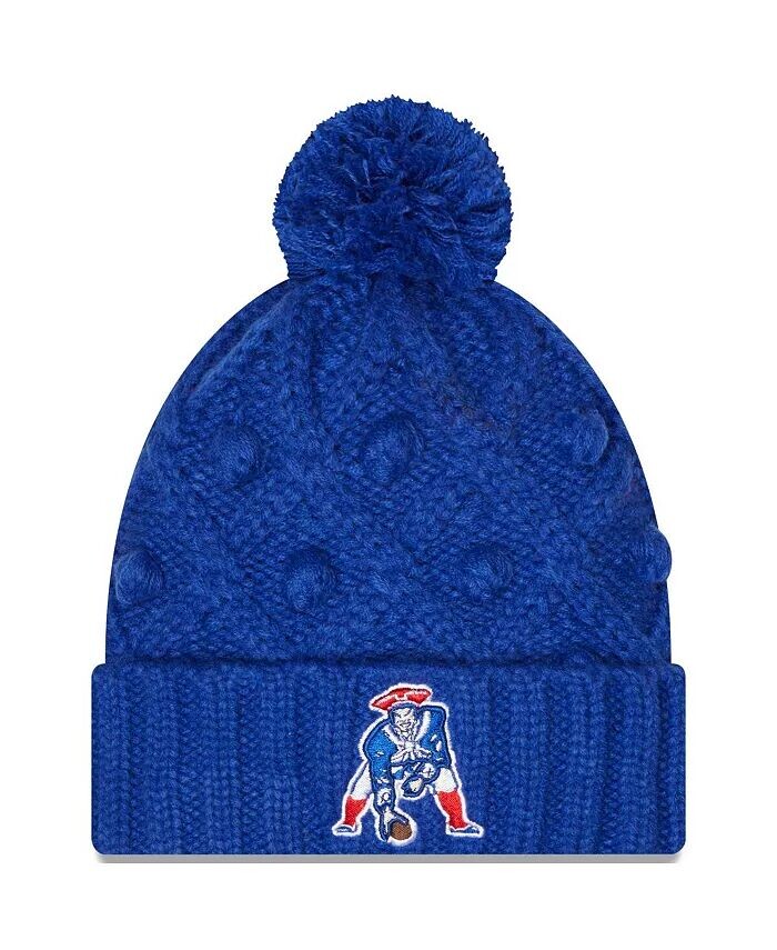 Женская вязаная шапка Royal New England Patriots с манжетами и помпоном Toasty New Era, синий
Женская вязаная шапка Royal New England Patriots с манжетами и помпоном Toasty New Era, синий