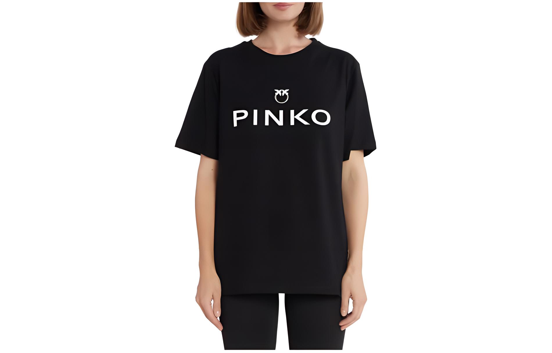 Футболка из хлопка с принтом логотипа PINKO, черный
Футболка из хлопка с принтом логотипа PINKO, черный