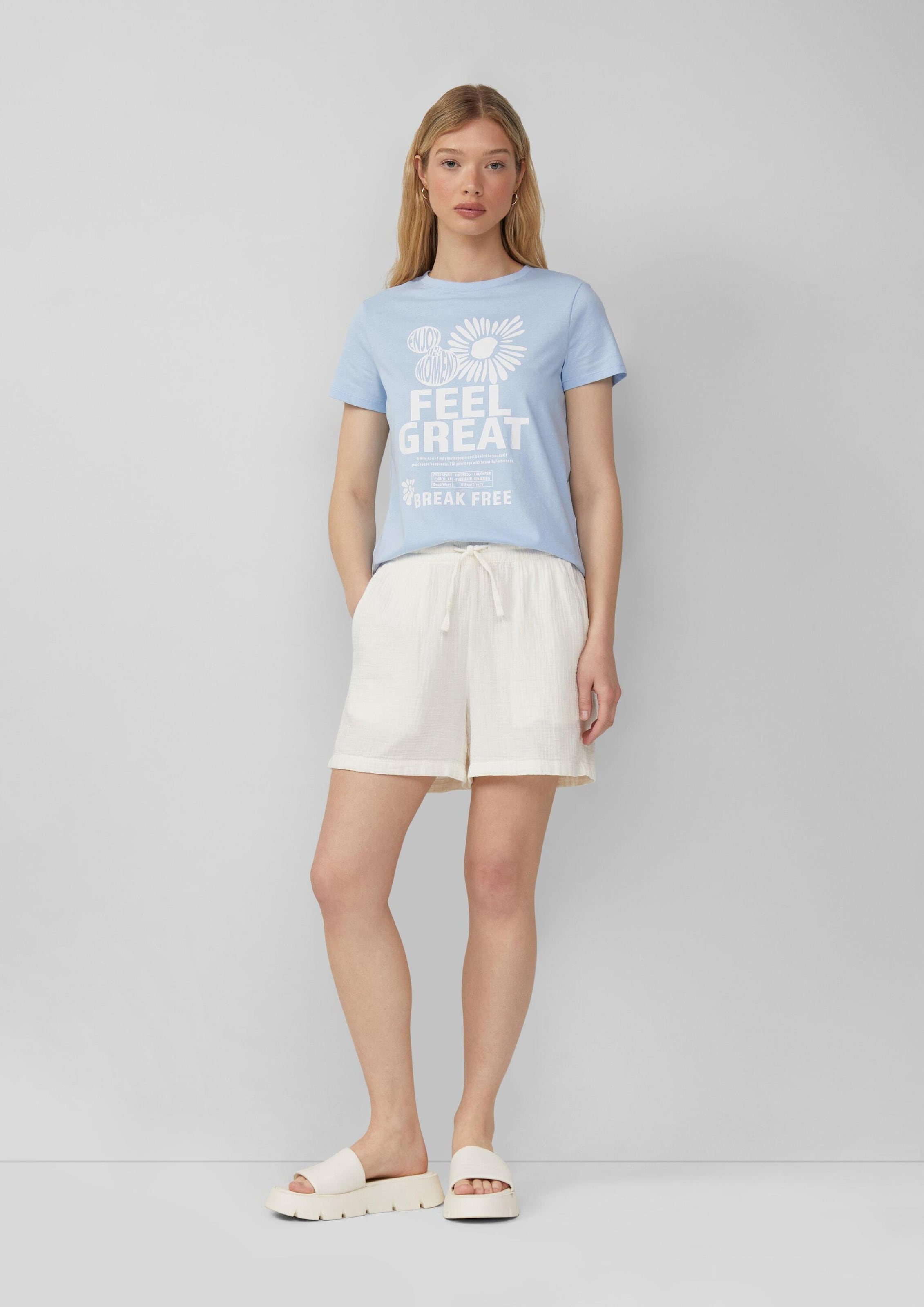 QS Футболка в пастельно-голубом цвете, Синий, QS Футболка в пастельно-голубом цвете
QS Футболка в пастельно-голубом цвете, Синий, QS Футболка в пастельно-голубом цвете