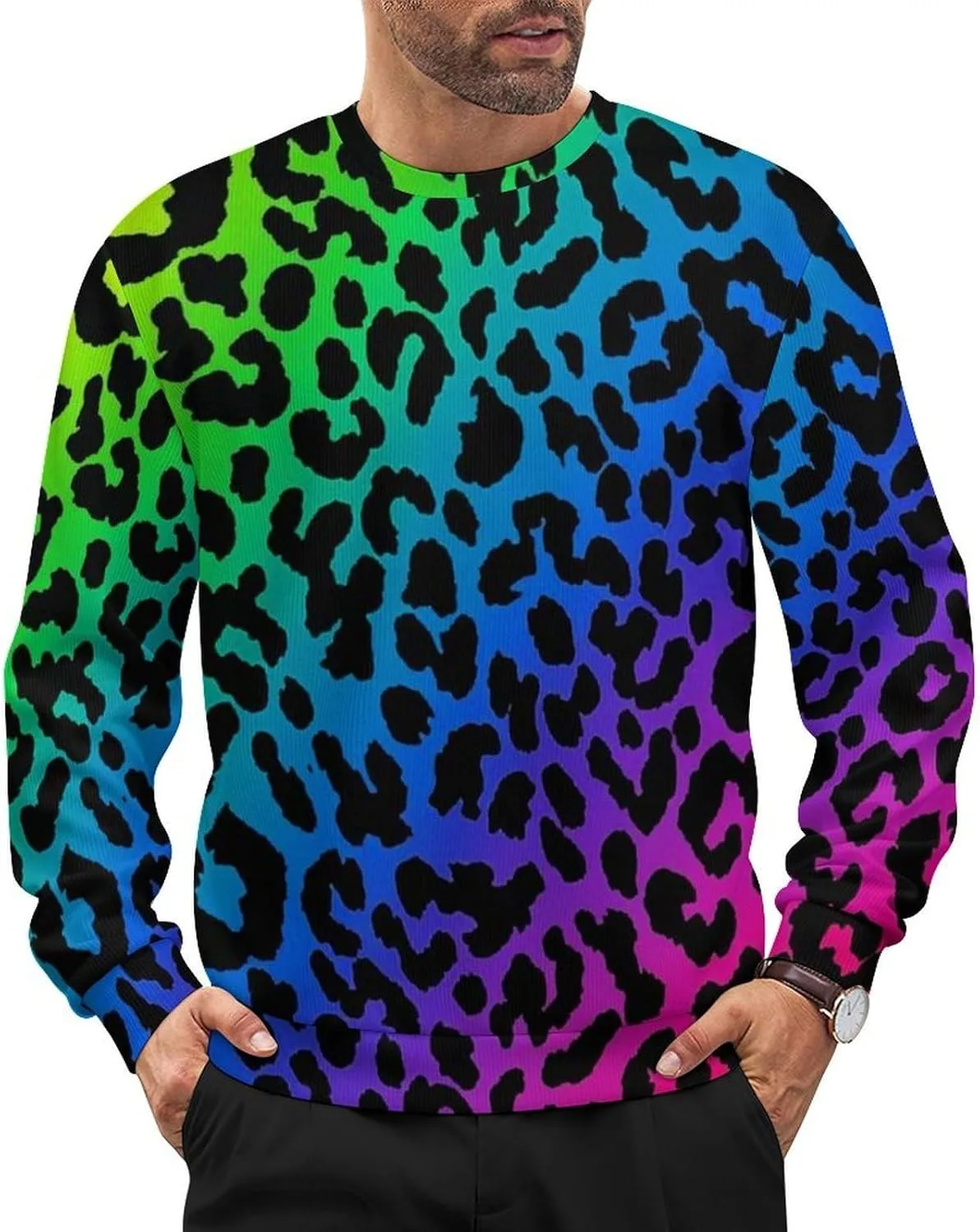 Мужской классический пуловер с длинными рукавами и круглым вырезом Meaudiwes
Мужской классический пуловер с длинными рукавами и круглым вырезом Meaudiwes