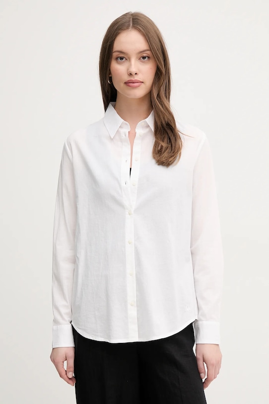 Хлопковая рубашка United Colors Of Benetton, белый
Хлопковая рубашка United Colors Of Benetton, белый